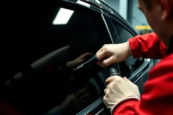 Carbon window tint application process