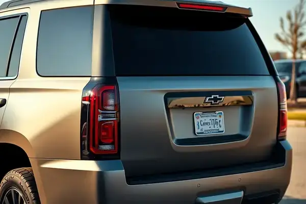 Chevy Tahoe with carbon matte tint installed